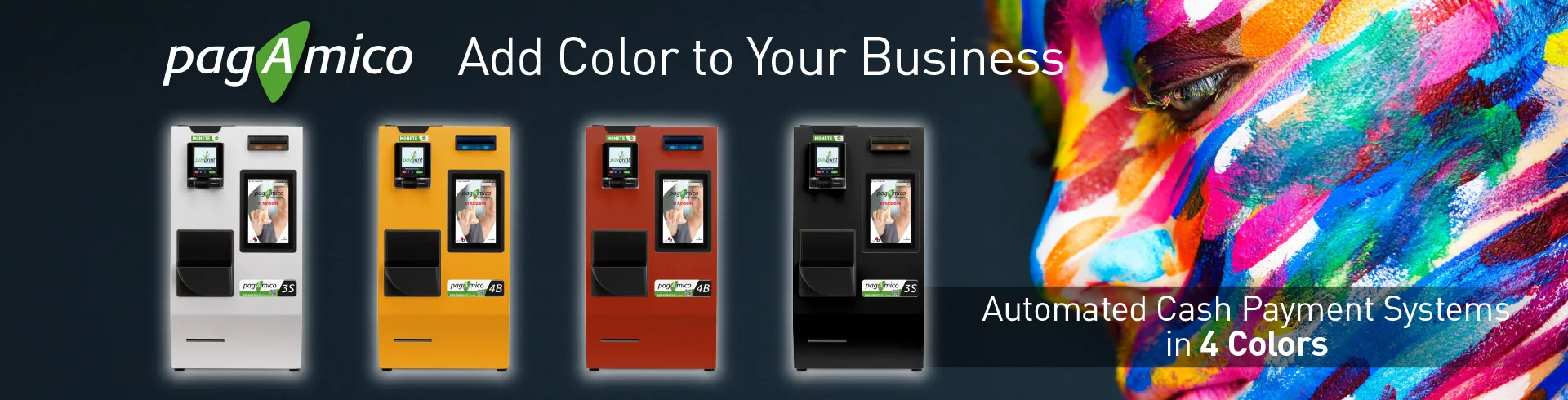 Add Color to Your Business – Automated Cash Payment Systems in 4 Colors