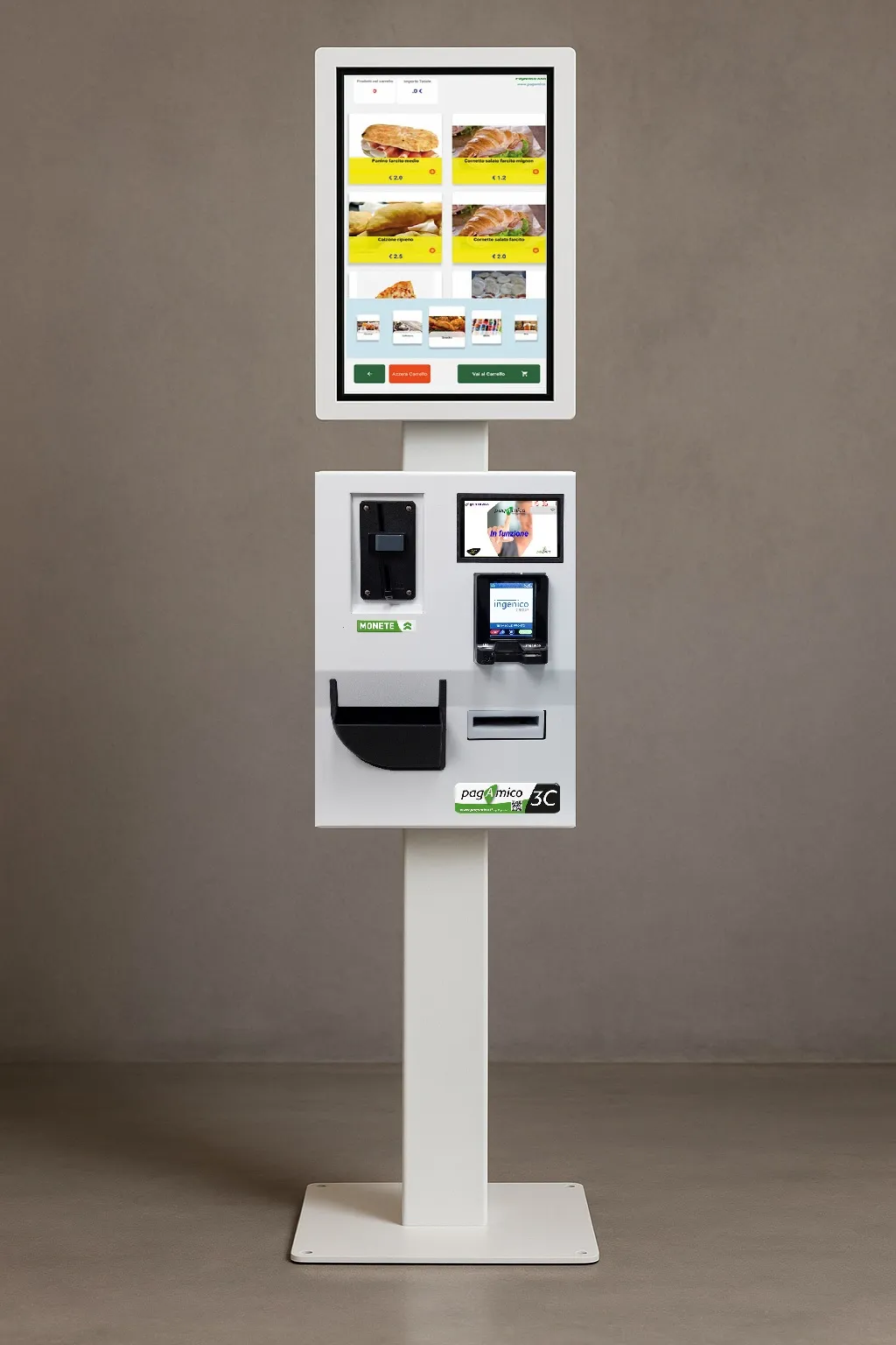 payKiosk C - cassa all-in-one compatta ideata per il settore retail